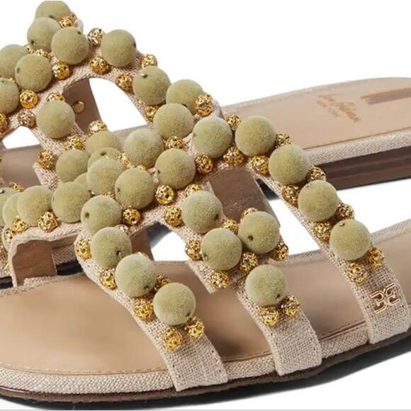 Sam Edelman Bay Embellished Slide Flat Sandal Size 7.5 - Picture 10 of 12